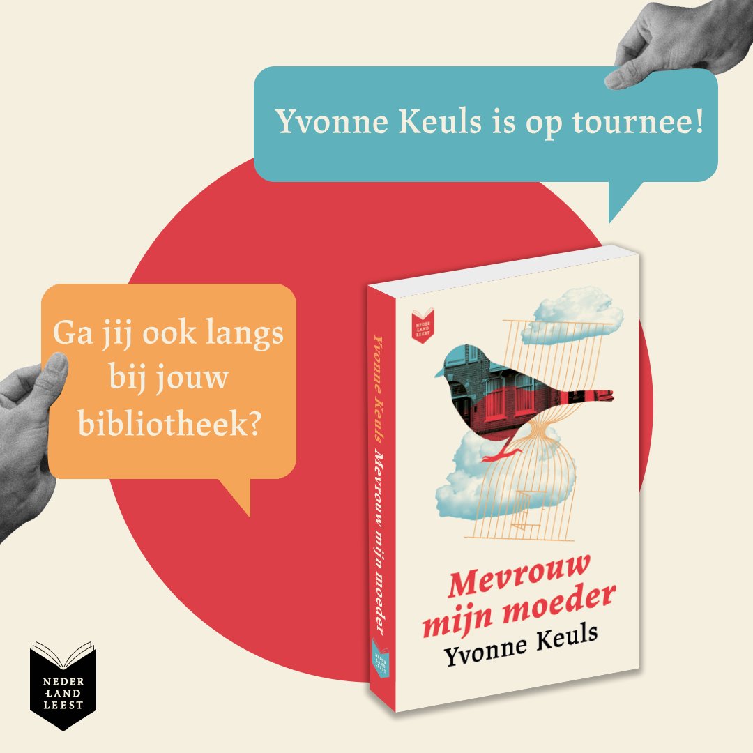 Tijdens Nederland Leest is Yvonne Keuls op tournee door heel Nederland! Bekijk de agenda op nederlandleest.nl voor meer informatie. Ga jij ook langs bij jouw bibliotheek?