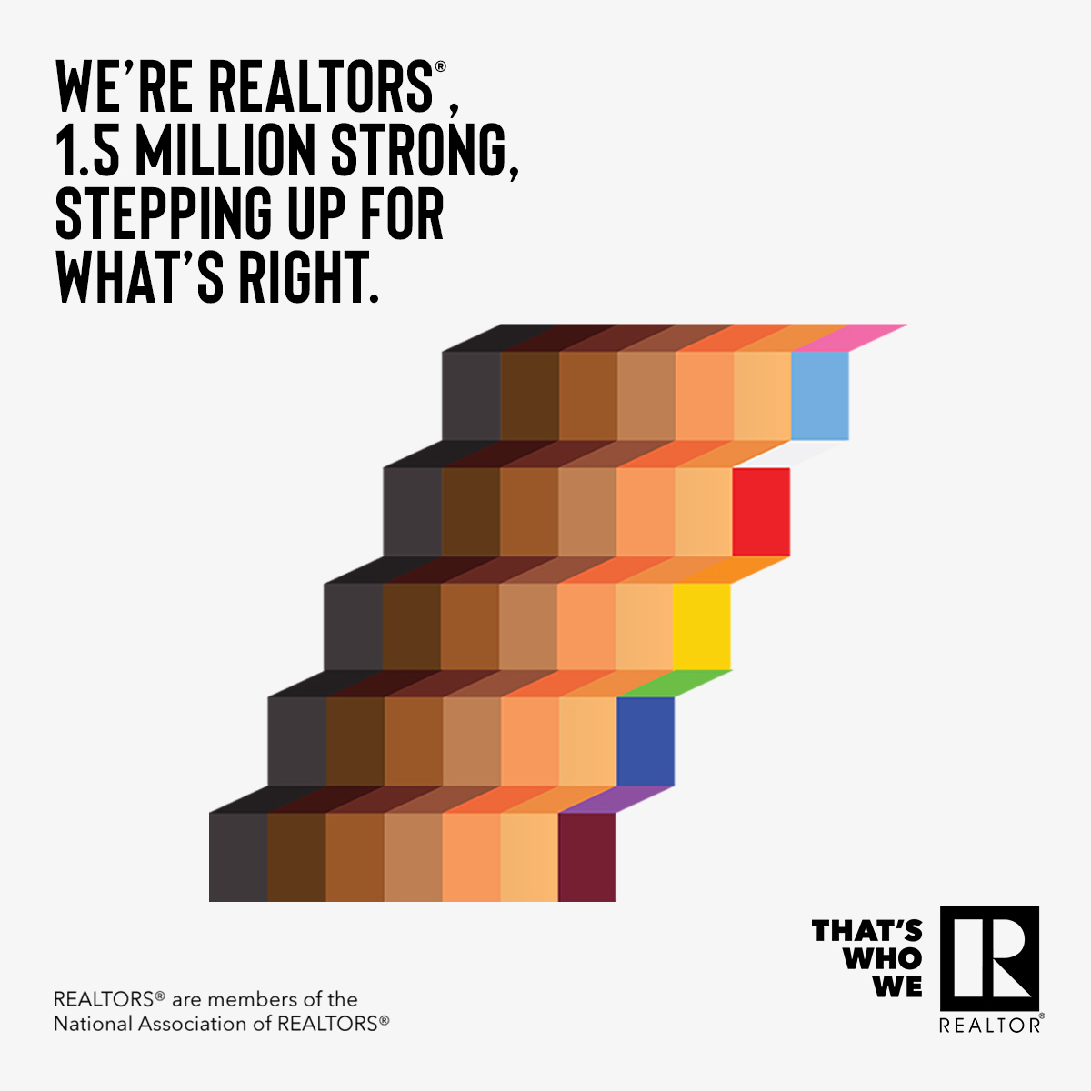 MOREALTORS's tweet photo. I’m proud to be a REALTOR® because as a member of the National Association of REALTORS® I subscribe to a Code of Ethics that sets a higher standard for fairness in housing than any federal law. #ThatsWhoWeR https://t.co/Zl7NrBOyTk