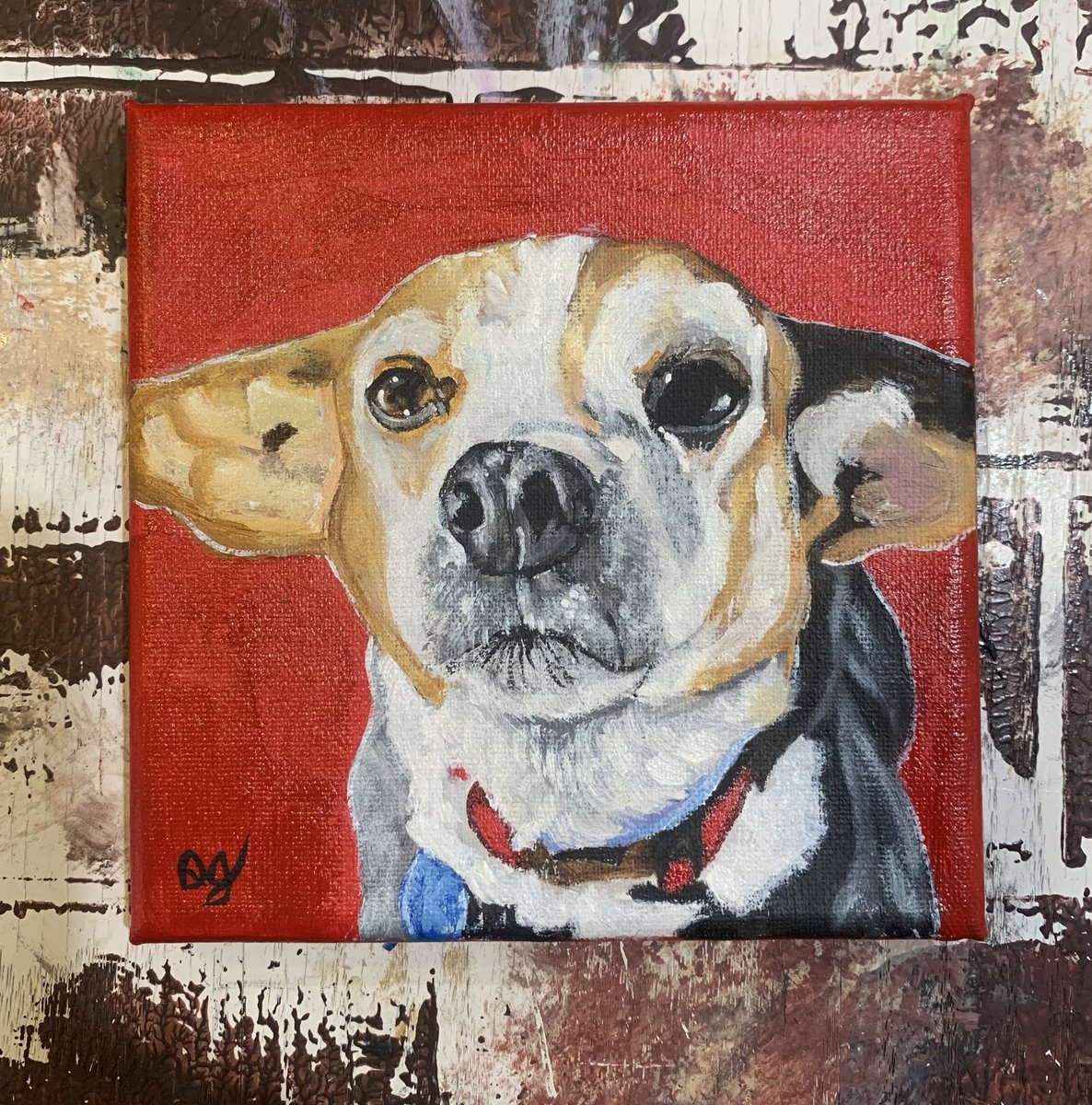 #PaintingOfTheDay-  There’s just something about Corgis that melt my heart 🥰❤️

#Queenofarts #lasvegasartist #petportraitartist #petportrait #doglovers #arcylicpainting #commissionsopen #commissionedart #dogsarefamily #corgilovers