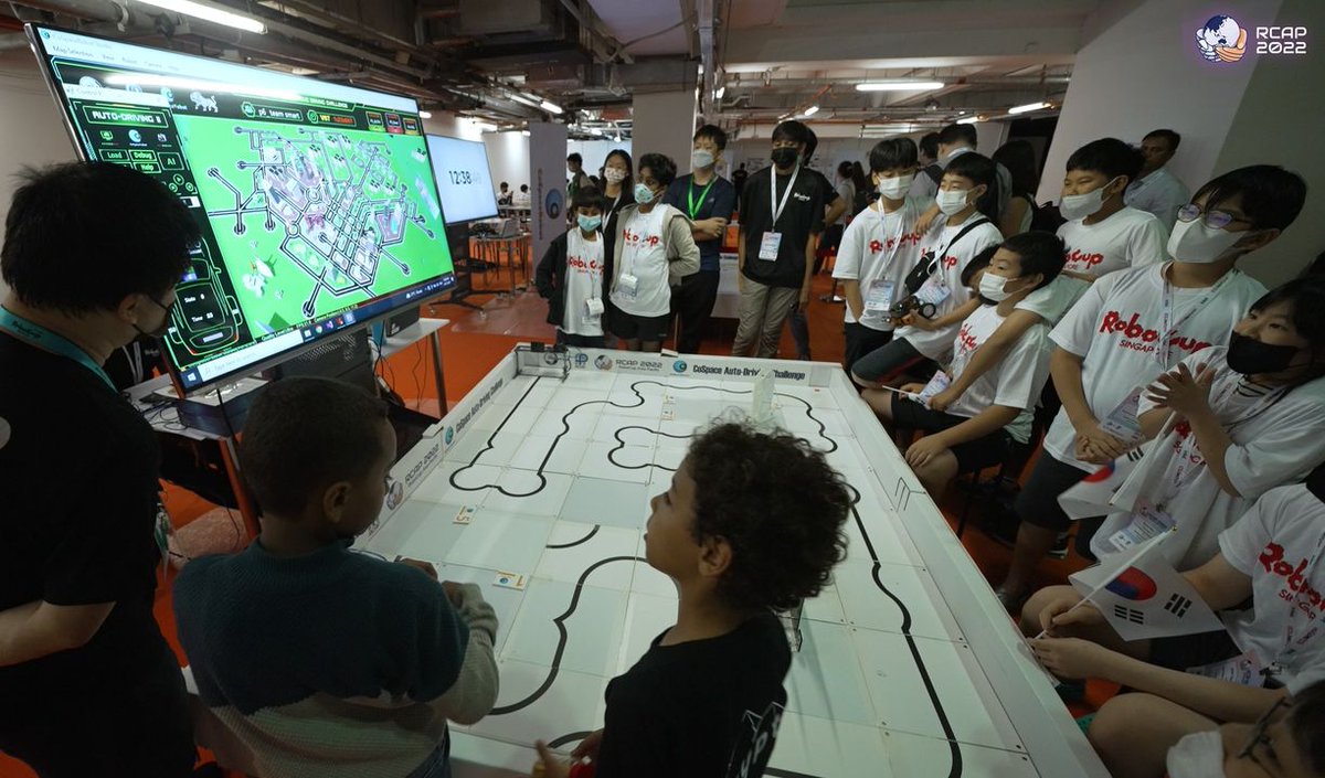 RoboCupAP's tweet image. 𝗛𝗶𝗴𝗵𝗹𝗶𝗴𝗵𝘁𝘀 𝗼𝗳 𝗥𝗖𝗔𝗣 𝟮𝟬𝟮𝟮 𝗖𝗼𝗦𝗽𝗮𝗰𝗲 𝗙𝗶𝗻𝗮𝗹𝘀 (𝟰)
#RoboCup #RCAP #rcap2022 #RCAPacademy #cospace #CoSpaceRobot #EduTECHAsia #singapore #ai #robots #cs #computerscience #future #autodriving #Rescue #ADC #AutoDriving #Challenge #Tesla #Travel #Education