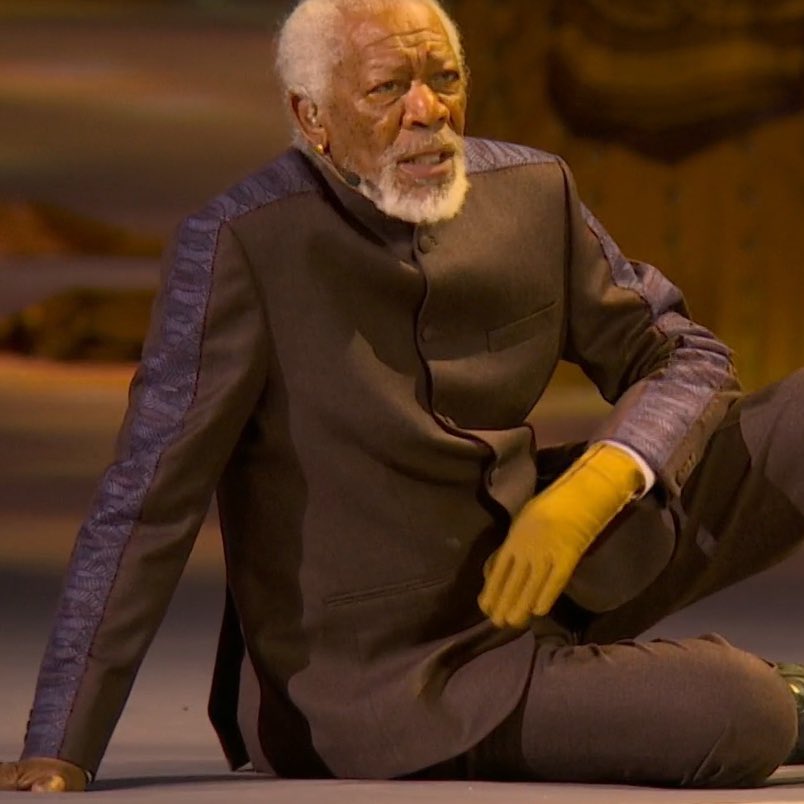 Tech_LabBR's tweet image. Morgan Freeman na abertura da Copa do Mundo do Qatar 2022