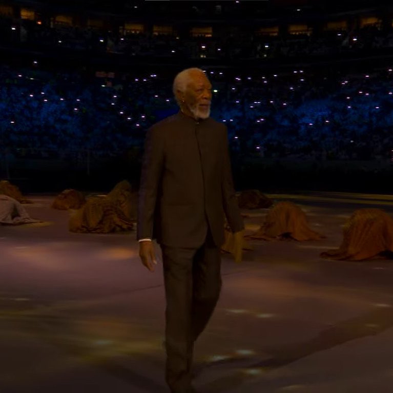 Tech_LabBR's tweet image. Morgan Freeman na abertura da Copa do Mundo do Qatar 2022