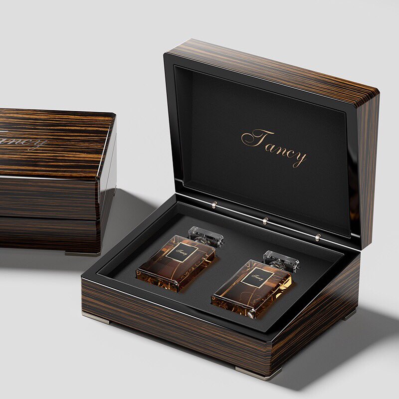 DSpackagingbox's tweet image. Luxury wooden perfume box. I am planning to introduce more designs later.