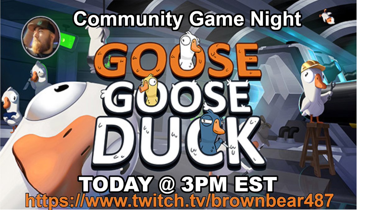 Come join Community game night hosted by Brown Bear!!! if interested DM him on discord for more info BrownBear 487#3708

<a href="/P2PGaming/">P2PGaming</a>
 #twitch #p2pgamin #twitch #stream #goosegooseduck