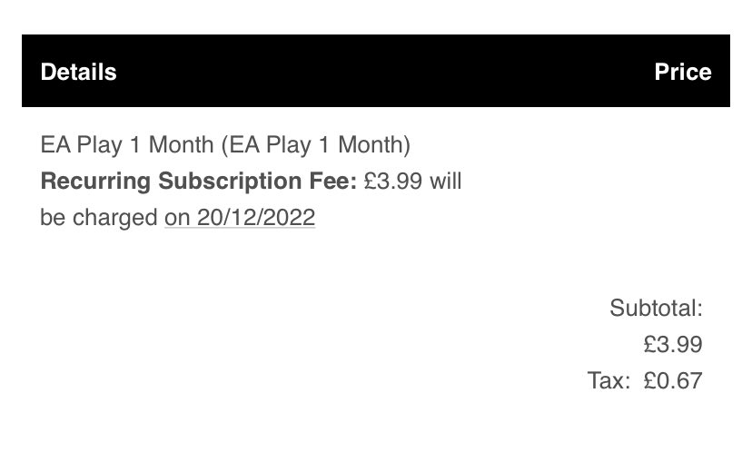 Anyone else keep forgetting to cancel EA Play 😂😂