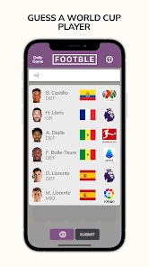 Footbleapp's tweet photo. Introducing World Cup Footble, the daily World Cup football game. Narrow down the mystery player, put your knowledge to the test and challenge your friends!

Android: https://t.co/zpP9FTkl6e

iOS: https://t.co/0Ax4qp4urI

#FIFAWorldCup2022 #WorldCup #Qatar2022 #QATECU https://t.co/ZhTfuZB8GC