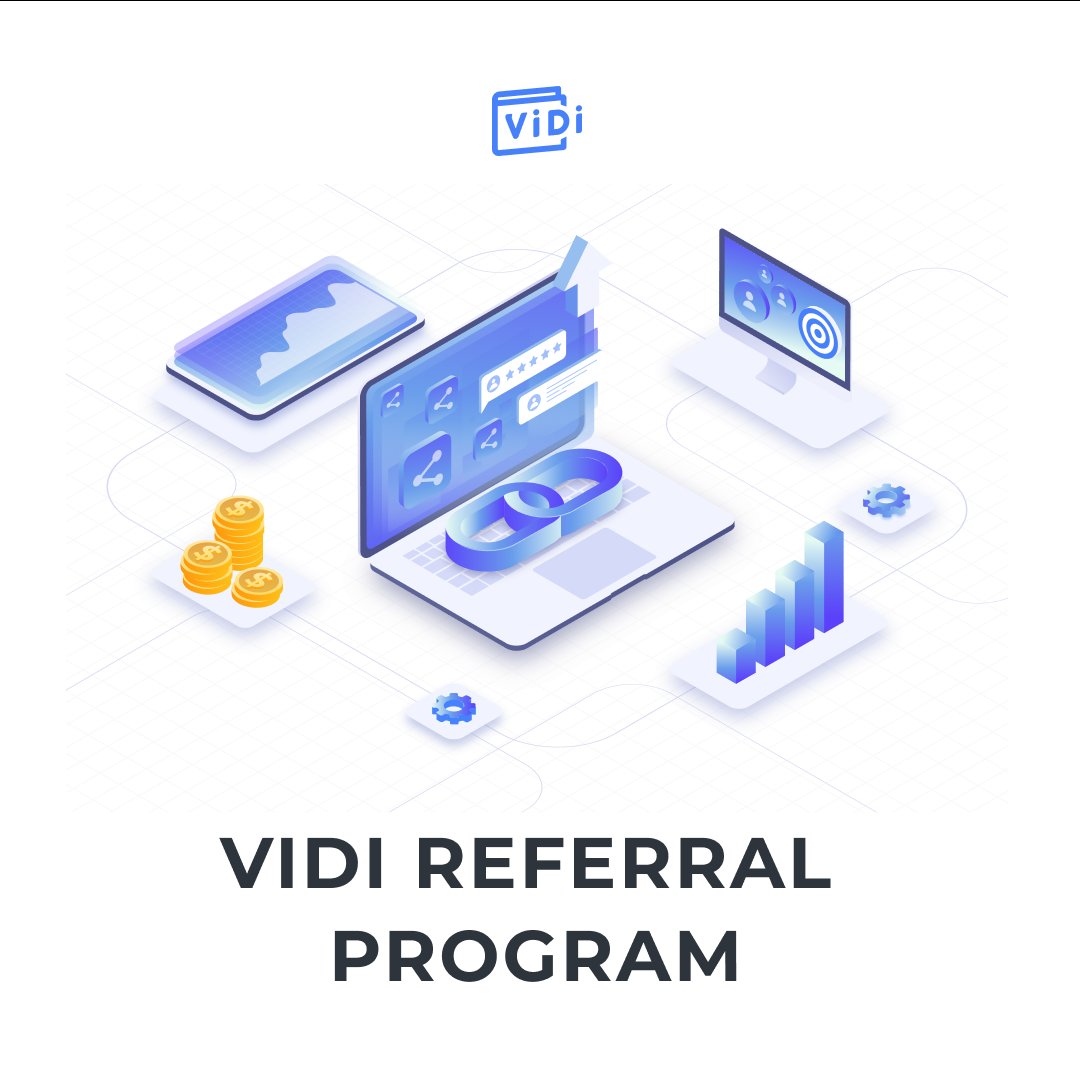 vidi_finance's tweet photo. ViDi Ecosystem is one of the few financial products that has a cool referral program!
We told you more about the referral program in our telegram post https://t.co/op2oJvaPO1 https://t.co/m8NxbvbVeN