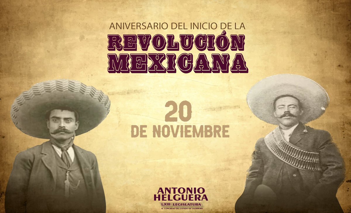 Hoy conmemoramos el 112 aniversario del inicio de la #RevoluciónMexicana, gracias a los héroes que encendieron la llama del movimiento armado más importante del siglo XX.