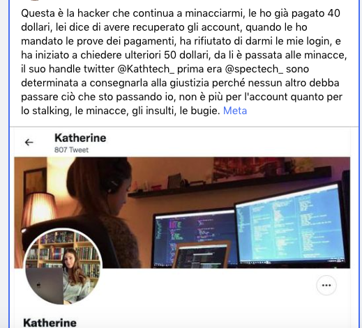 bbattistin's tweet photo. @Kathtech_ she is using stole photos of another programmer called Tassia Paschoal, i also found a facebook profile where she tried to scam other people using the same photo, please people report her with me https://t.co/RaXy2gioLx