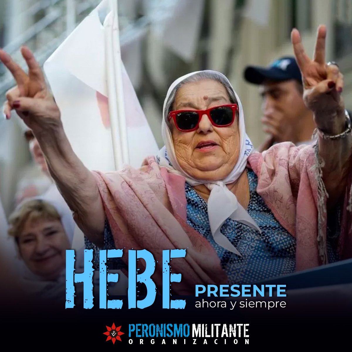 Peronismo_PM's tweet photo. Hebe presente ahora y siempre en el corazón del Pueblo argentino 🤍🇦🇷✌🏼

#PeronismoMilitante https://t.co/xzAmU8O5Rv