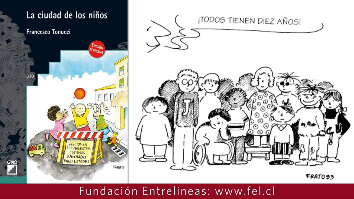 EntrelineasFund's tweet photo. Celebramos el DÍA UNIVERSAL DEL NIÑO👶🏼👧🏽👩🏻‍🦰🧒🏿👦🏽👩🏻, instaurado por la ONU (1959), con el fin de valorar, respetar sus derechos y crear una infancia feliz.

Recomendamos "LA CIUDAD DE LOS NIÑOS" (@EditorialGrao), del autor Francesco Tonucci, un gran defensor de la infancia.

#LIJ https://t.co/m3iHbYirVQ