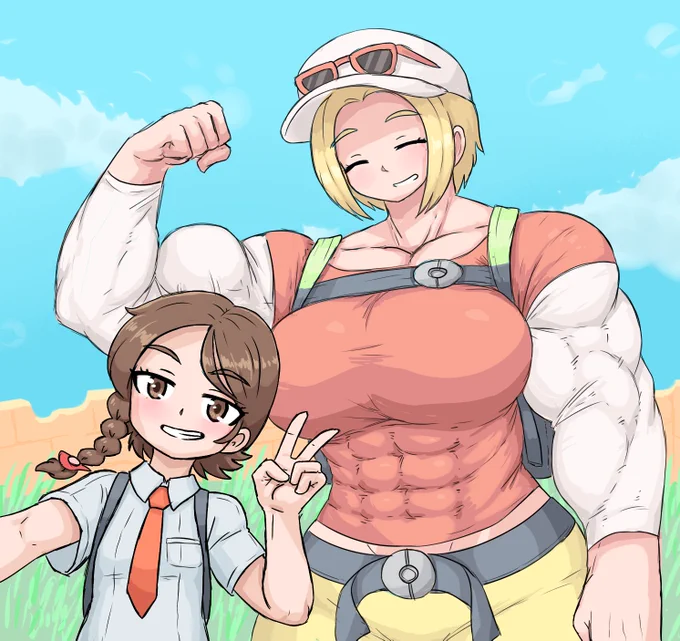 Taking a selfie after a pokemon battle 