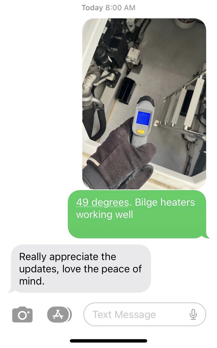procaptstaffing's tweet photo. With temperatures dropping below freezing, we’re walking the docks this morning checking bilge heaters.

Do you want this peace of mind making sure your boat is being looked after? Check out our boat management options on our website https://t.co/BdhVvqFx6l https://t.co/1REgADZMUm