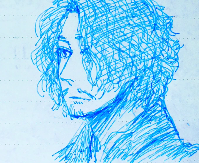 公暁さま落書き。みんな言ってるように藤井風さんに似てるなと私も思った。 