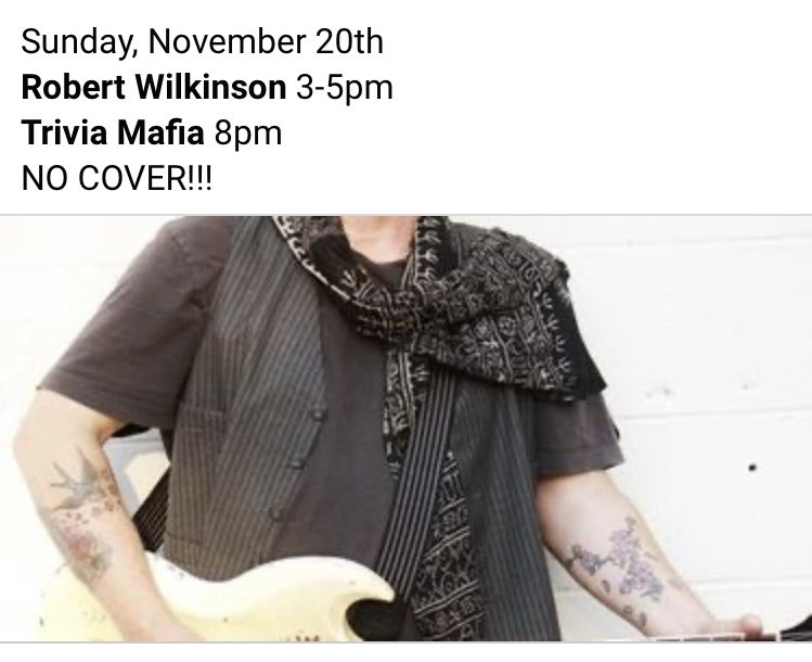 331club's tweet photo. Sunday, November 20th
Robert Wilkinson 3-5pm
Trivia Mafia 8pm
NO COVER!!!
@TriviaMafia
#331club #northeastminneapolis #minneapolis #mpls #minnesota #mn #minneapolismusic https://t.co/3qFBGKKnHv