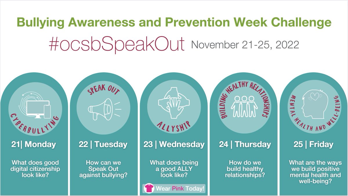 joanne_nisbet's tweet photo. OCSB teachers: Nov. 21st-25th is Bullying Awareness &amp; Prevention Week. Lots of great activities on our @OttCatholicSB D2L staff portal space! I also created a workspace for all of you: https://t.co/mcIePLGyNv @StJeromeOCSB @LeanneDStanton  @ocsbStudents @OCSB_LT #AntiBullyingWeek https://t.co/jmQ28guxWy