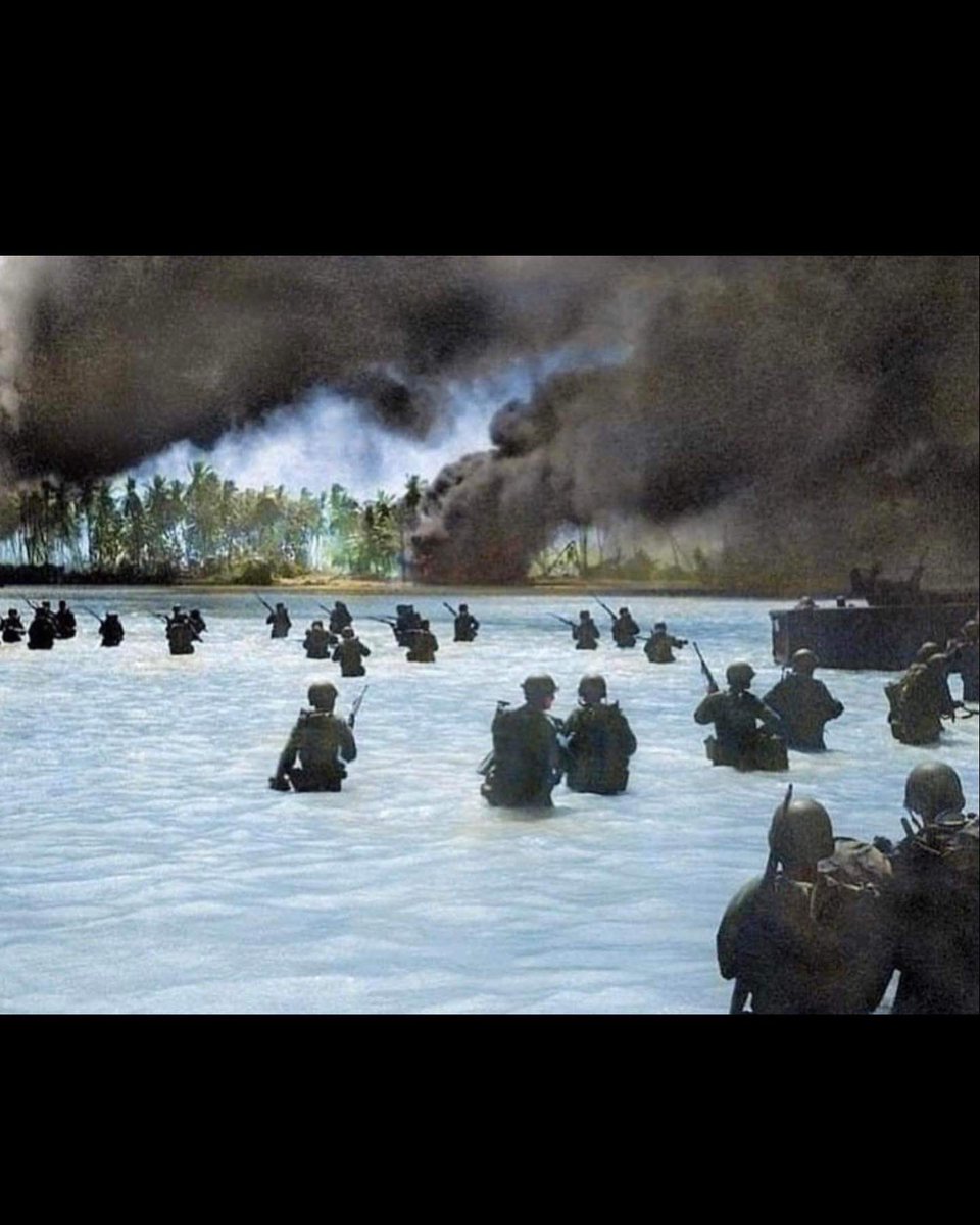 History_Flight's tweet photo. Battle of Tarawa - 79 Year Anniversary

Day 1: November 20, 1943

The 2nd Marine Division began OPERATION GALVANIC with the invasion of Tarawa atoll early in the morning hours. The men taking on fire from the Japanese forces, and heavy casualties were suffered.

#WWIII #USMC #USN https://t.co/fEDDqM9L49