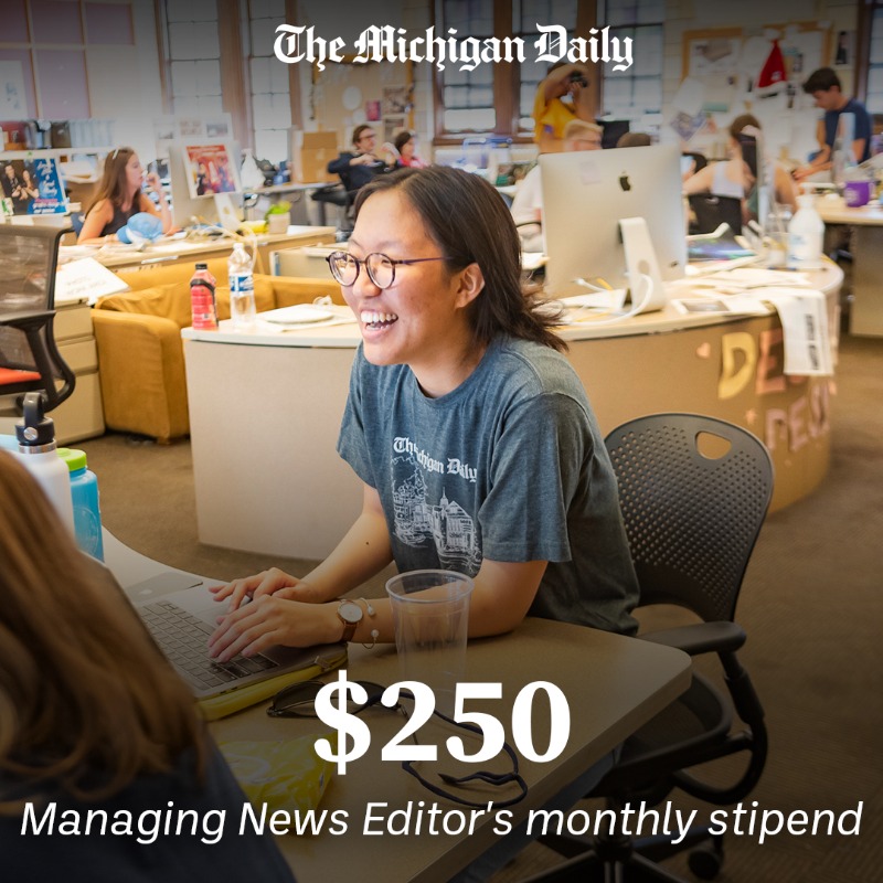 michigandaily's tweet photo. #RivalryEdition: Ohio State’s on the clock … for @UMichFootball and The Michigan Daily.
Ahead of Saturday’s clash in Columbus, we’re going head-to-head in a fundraising competition against @TheLantern.