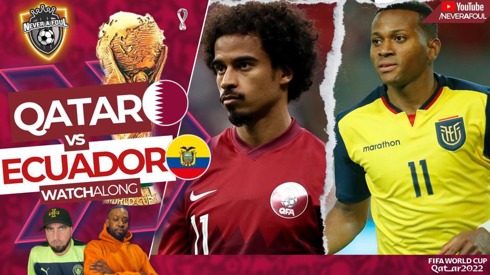 THE WORLD CUP STARTS HERE!

<a href="/MCFCDaps/">MCFCDaps - City Til I Die</a> &amp; <a href="/SuperGeeee/">Brit(ish) Gaz 💚 🇬🇩</a> LIVE In The <a href="/NeverAFoul/">Never A Foul ⚽️</a> Studio Watching The Opening Game Of #WorldCup2022 Between #Qatar &amp; #Ecuador!

Get In The Vibe With Them, Have Some Fun &amp; Watch <a href="/MCFCDaps/">MCFCDaps - City Til I Die</a> Struggle Pronouncing Every Name!

LINK IN COMMENTS!
#Qatar2022