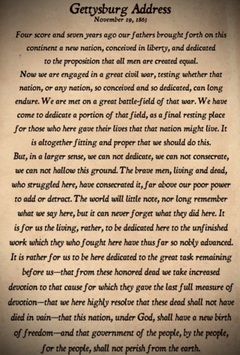 eldinvillafane's tweet photo. #GettysburgAddress 👇🏽 https://t.co/oVyDx4e4Sw