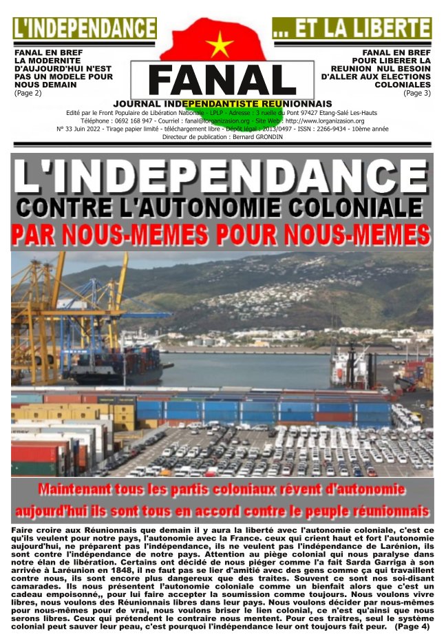 Bernard_Grondin's tweet photo. FANAL ZOURNAL INDEPANDANTIS RENIONE 
Téléchargez ici la version française : https://t.co/dF3N2udroT
#Fanal #LPLP #LaReunion https://t.co/RAiYXAlx05