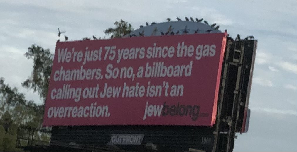 I saw this billboard driving home from Tampa. My son commented that ‘it is so sad people never learn from the past.’😞😡