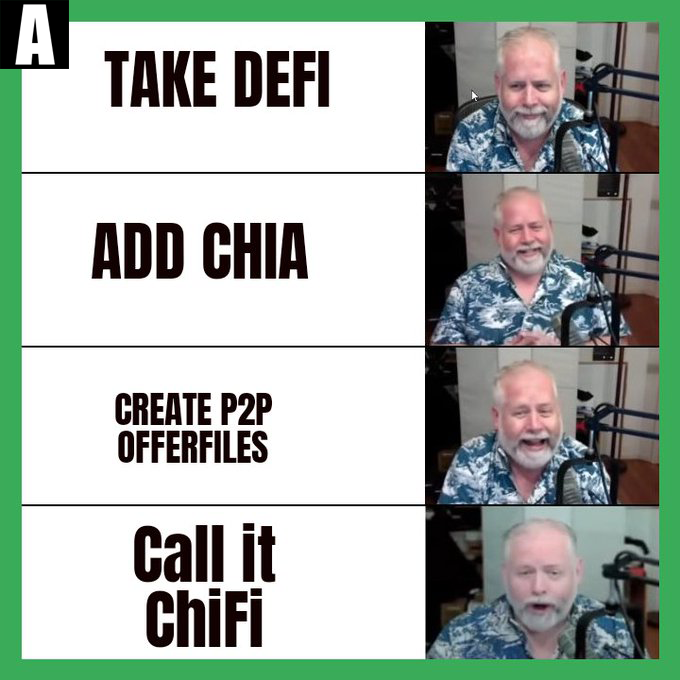 iamthehotfire's tweet photo. Some killer entries this week that capture the mood inside #chia community. Feels like #cryptotwitter is on 🔥🔥🔥 and we're chillin'. Don't forget to VOTE
A) Hoff Knows Best by @smertxfo0d 
B) CEX vs DEX by @9x9Nft 
C) Quit Clownin' by @rammadis2 
D) All Bark No Bite by @steppsr https://t.co/LAGupDr0IW