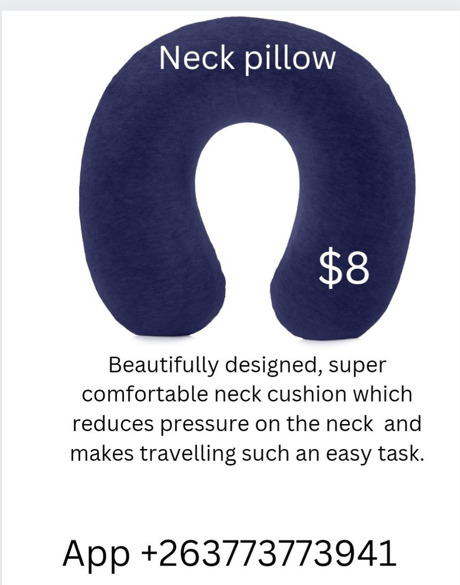 Get your travel pillow for a comfortable sleep on your journey. It's $8.App +263773773941
<a href="/redmarketsunday/">Red Market Sunday</a>
<a href="/iMisred/">MISRED</a>