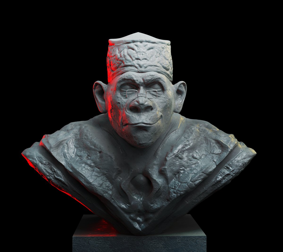 「My new sculpture. Animal  Nigerian Polit」|Anthony Azekwohのイラスト