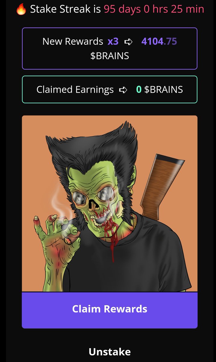To celebrate <a href="/zombies_meta/">METAZOMBIES.hbar</a> upcoming Zombie Missions, I will be doing a giveaway to 5 winners.  
- 1 winner will win this MZ 👇 (700 FP) and 1000 $BRAINS
- 4 winners will win 500 $BRAINS

Follow <a href="/zombies_meta/">METAZOMBIES.hbar</a> <a href="/ItalianJedi2/">ItalianJedi🇮🇹✌️</a>
Like/RT
Tag Frens
Join discord.gg/ar59U7Ts
Ends 11/27