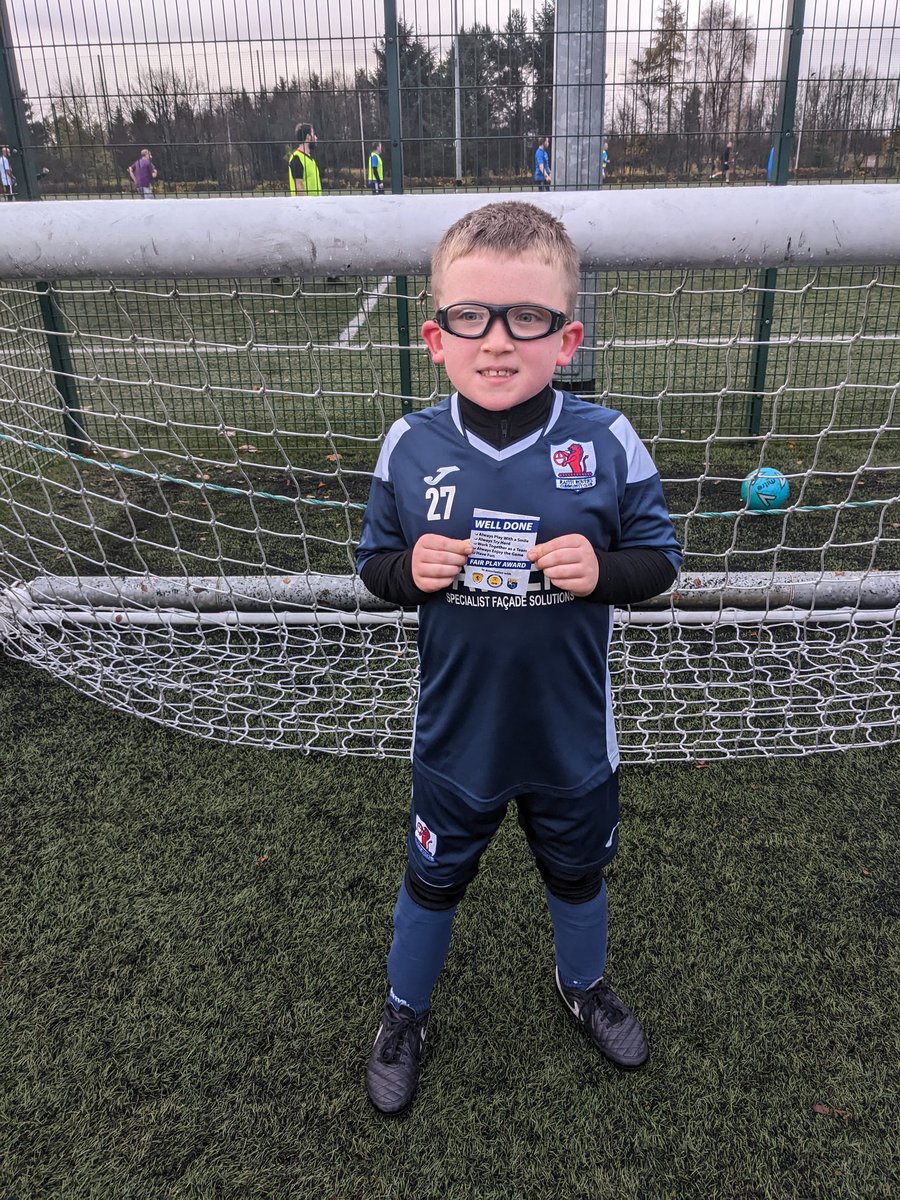 Well done to the boys this morning who played a great game against Glenrothes Athletic  2014s 💙⚽

I think both teams set a new world record for most amount of shots, goals, and saves in one football match! 

Well done to Murray F who picked up the fair play card 👍