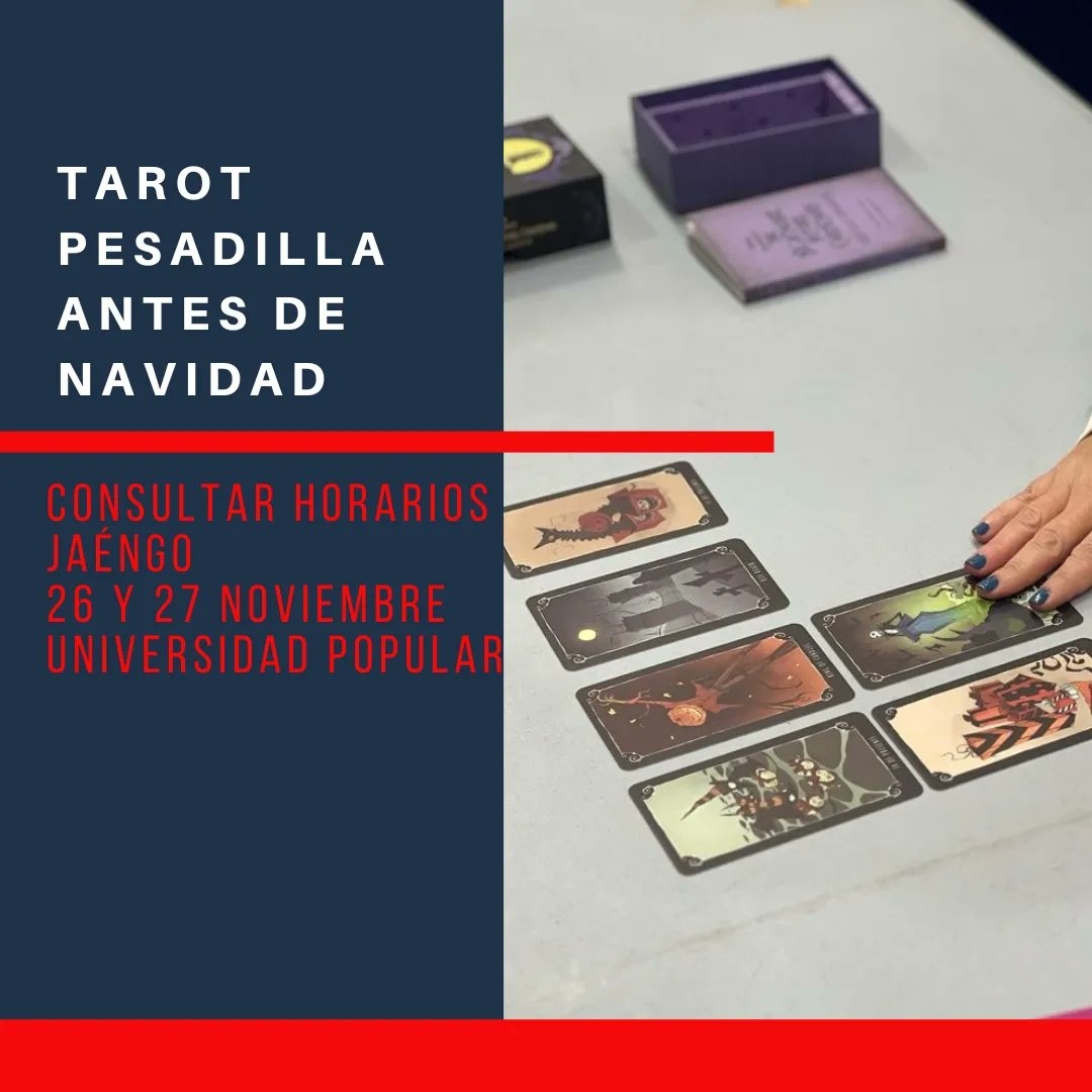 Ha sido un exitazo el Tarot de Pesadilla antes de Navidad en #sanroquego y lo tendremos también en #JaenGo #tarotfriki #pesadilaantesdenavidad