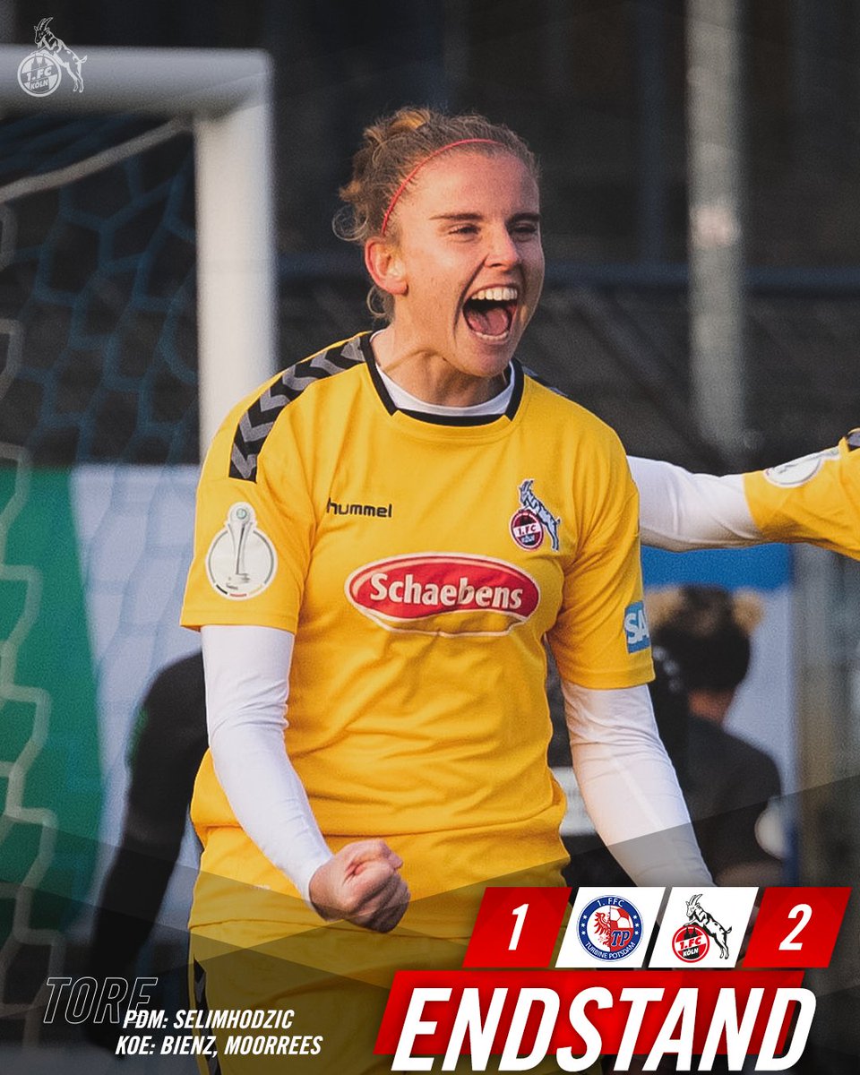 fckolnbrasil's tweet photo. AVANÇANDO!! 👩🔥

Com gols de Alena Bienz e Mythre Moorrees, o Colônia Frauen bateu o Turbine Potsdam pelo placar de 2 a 1 e garantiu a vaga nas quartas de finais da Copa da Alemanha Feminina.

📸 @fckoeln https://t.co/RXHE0ycVoc