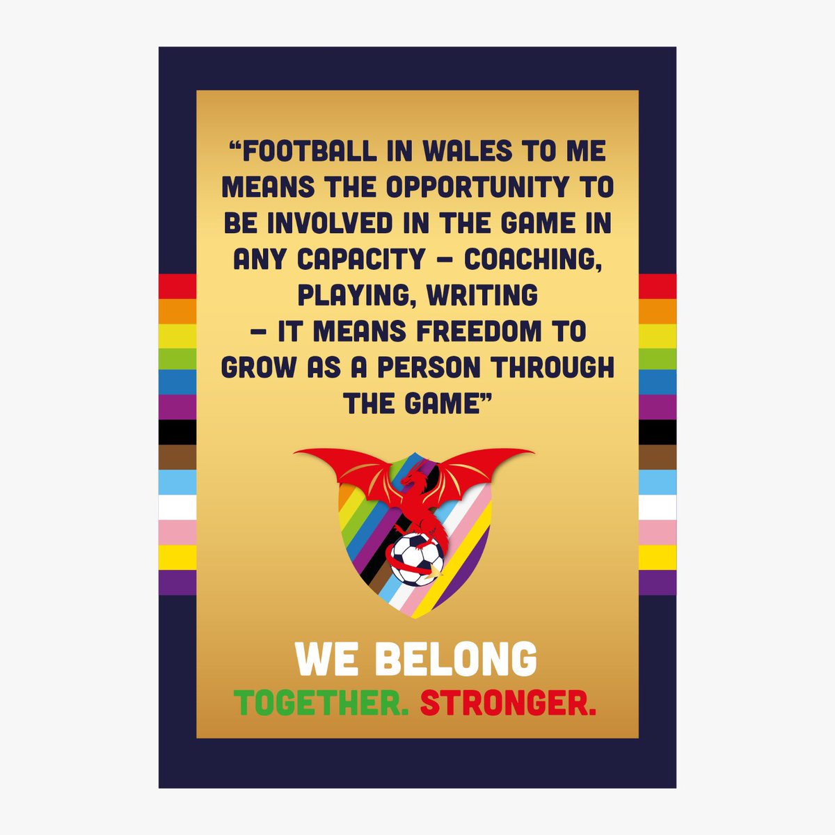 FvHCymru's tweet image. For the #FIFAWorldCup we’ve joined forces with @cardiffdragons &amp;amp; @TheRainbowWall to show that #LGBTIQ+ people are a part of football in Wales 🏴󠁧󠁢󠁷󠁬󠁳󠁿

Our #WeBelong campaign launches today with @CharlotteG_foot who tells us what football in Wales means to them

#TogetherStronger