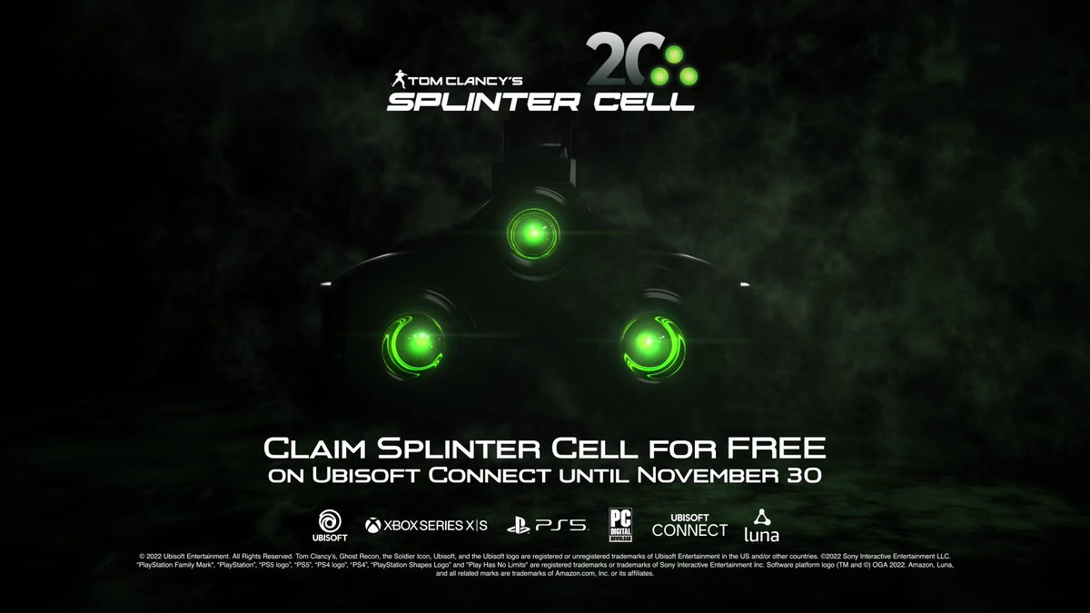 Splinter Cell: Chaos Theory' is free on the Ubisoft store