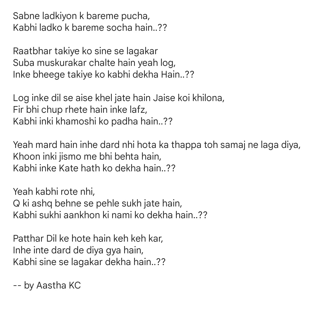 withaasthakc's tweet image. You deserve this man ♥️
Tag every man who deserve to know this💯