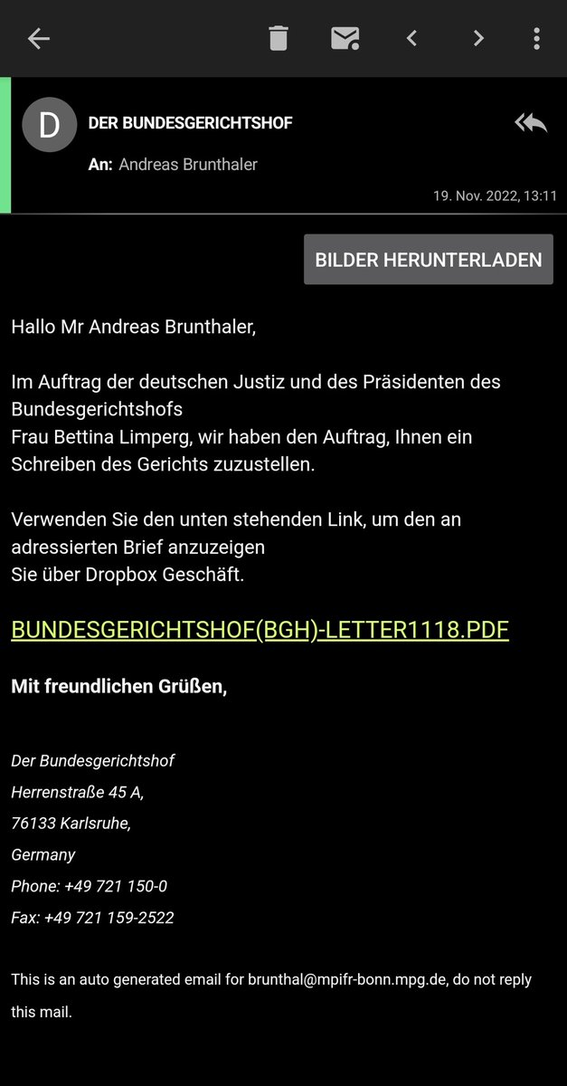 brunthal's tweet photo. It is from the Bundesgerichtshof, so I certainly have to click on the link, right? https://t.co/3uZpivCrlG