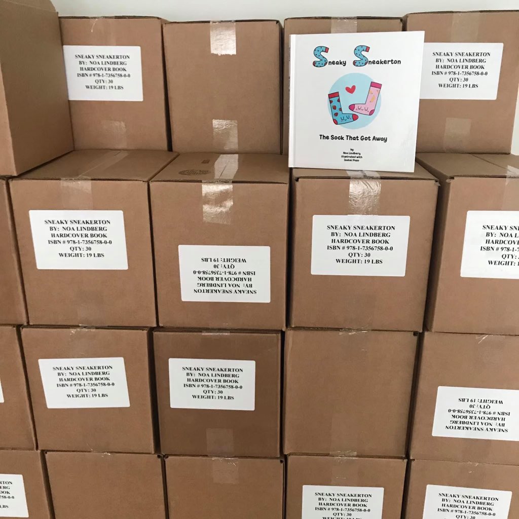 SumbunnyBooks's tweet photo. We sold out the first batch. Second one just arrived. Order your copy of our best selling children’s book @thesneakertons published by @SumbunnyBooks #whereDOESthatsockgo?! https://t.co/RKPuck0JLY https://t.co/ERcP1XYmbl