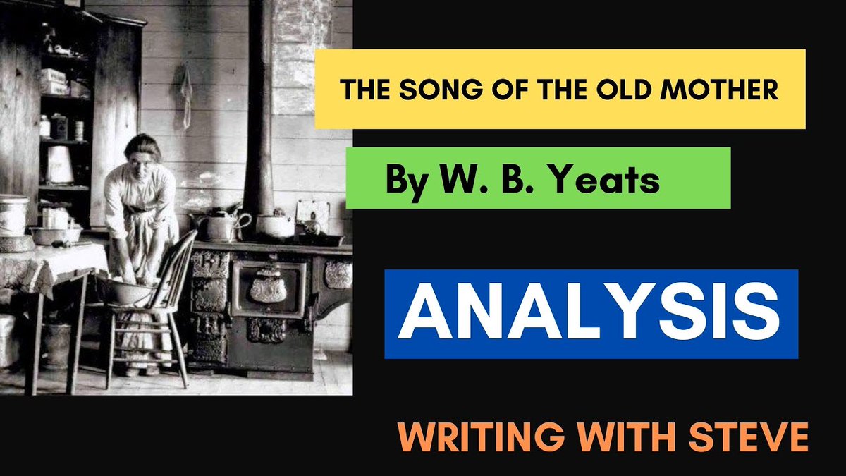 Check out my latest video 'The Song of the Old Mother by W.B. Yeats - poem analysis' Watch Now: youtu.be/_2G1BzCZcgI