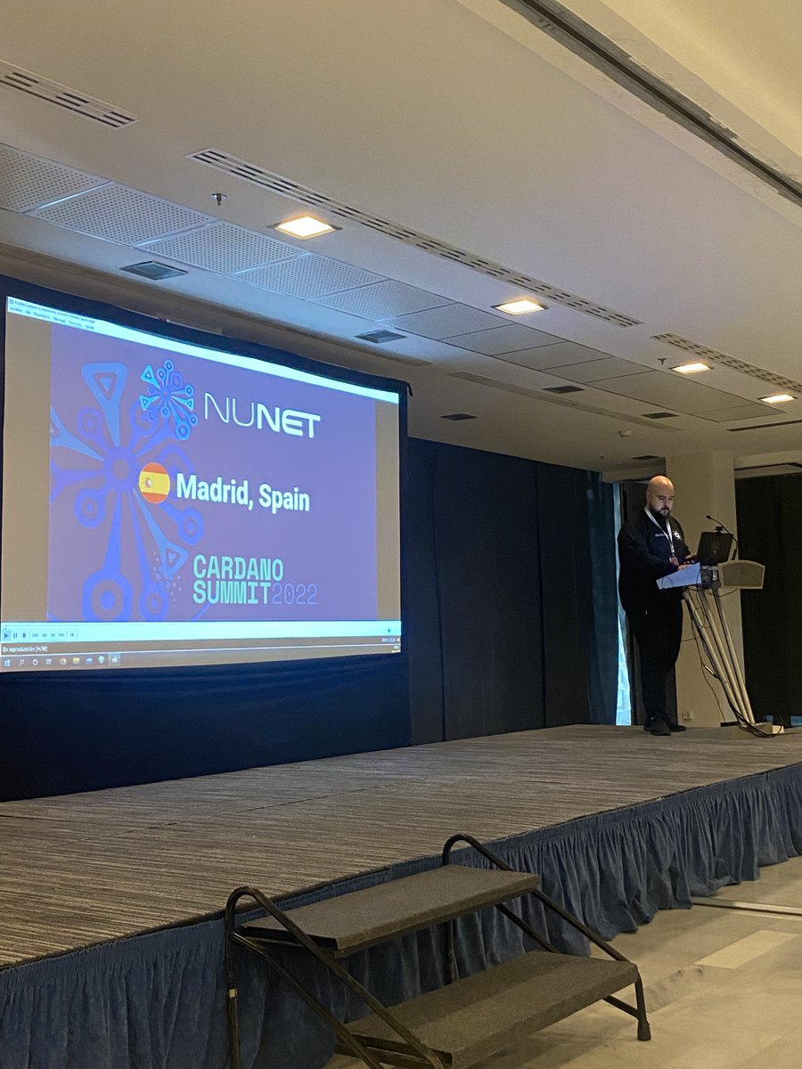 CardanoMadrid's tweet photo. We are hearing now @nunet_global #CardanoSummit2022 #CardanoCommunity #CARDANOMADRID https://t.co/P6PAAOMWD3