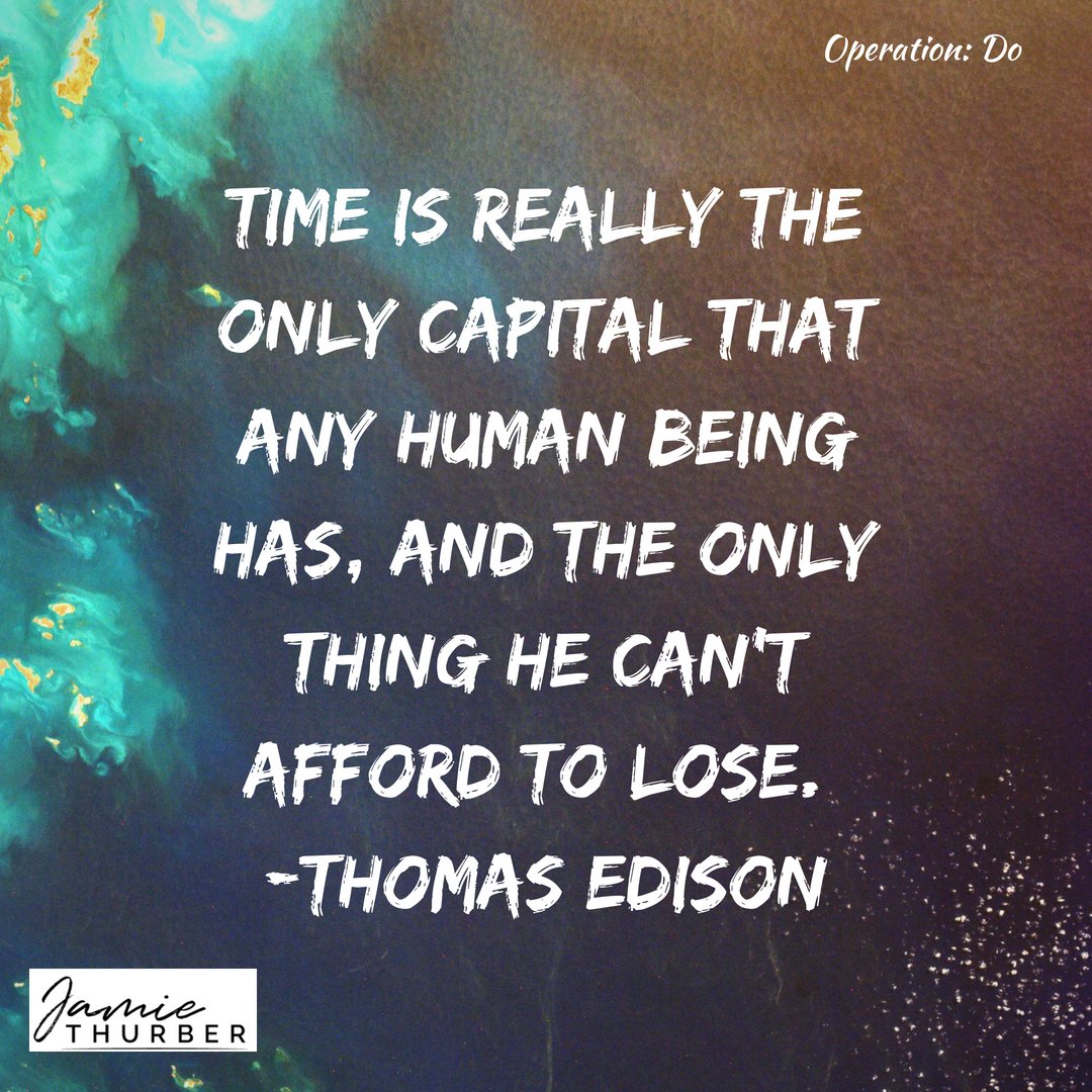JamieThurber_'s tweet photo. Time is so important. Do you feel you are using time well? If not you should consider joining my program, Operation Do, where I teach you how to cultivate routines, consistency, discipline, &amp; mindset to truly live life on YOUR terms. More details: https://t.co/zl8rkyeVSZ https://t.co/6LBek5v6cC