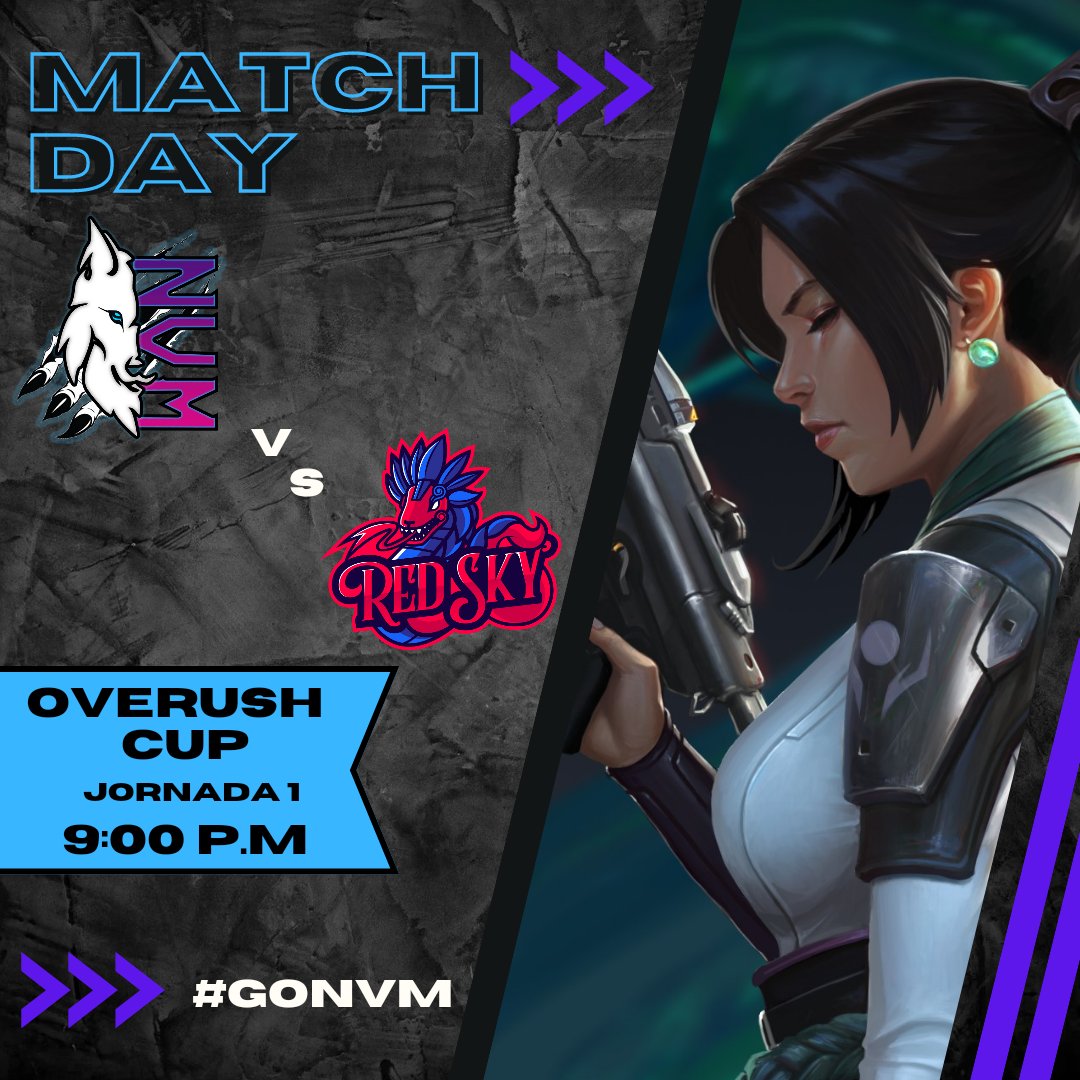 ¡DEBUTAMOS EN VALORANT!

Hoy inicia nuestro camino por la Overush Cup, daremos lo mejor de nosotros para llevarnos la copa e iniciar con pie derecho nuestro recorrido en Valorant. Esperamos todo su apoyo!

🏆 Overush cup
⚔️ Red Sky
⏳ 9:00 P.M
🖥️ Twitch.Tv