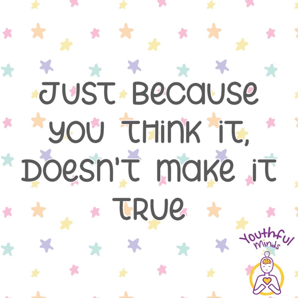 MindsYouthful's tweet photo. Thoughts are not truth or facts, they are just what our brain is offering up in any moment.
We get to choose which ones we engage with.

#thoughtsnotfacts #bekindtoyourmind https://t.co/r4JplbQv3B