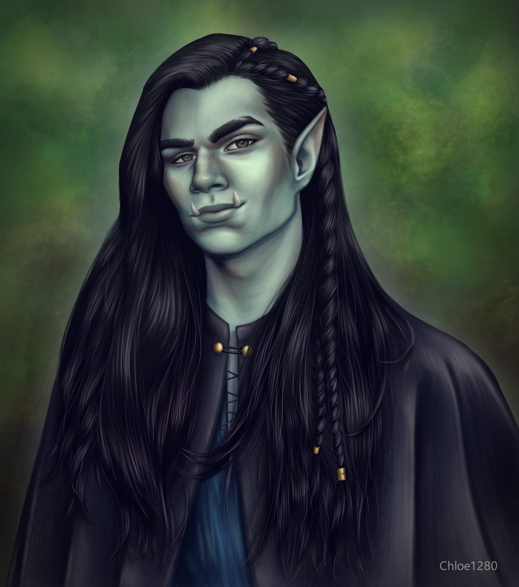 Finished reading <a href="/finleyfenn/">Finley Fenn</a> new book, The governess and the orc, and had to try drawing this beautiful boy Rathgarr! This book was beyond anything I could have imagined! Im so excited to hear more about Killik and Ulfrarr. How did you make me love him?! Think Ill do Kest next 🥰