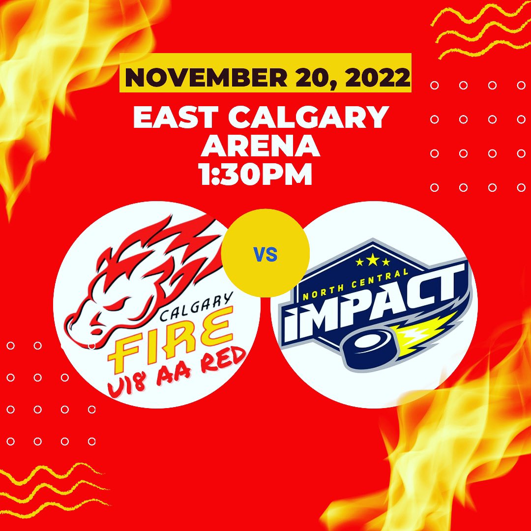 GAME DAY🔥🏒 
🕰️ 1:30pm 
📍East Calgary Twin Arenas 
🆚 <a href="/NCI_U18AA/">NCI U18AA Hockey Team</a> 
📺 HockeyTV