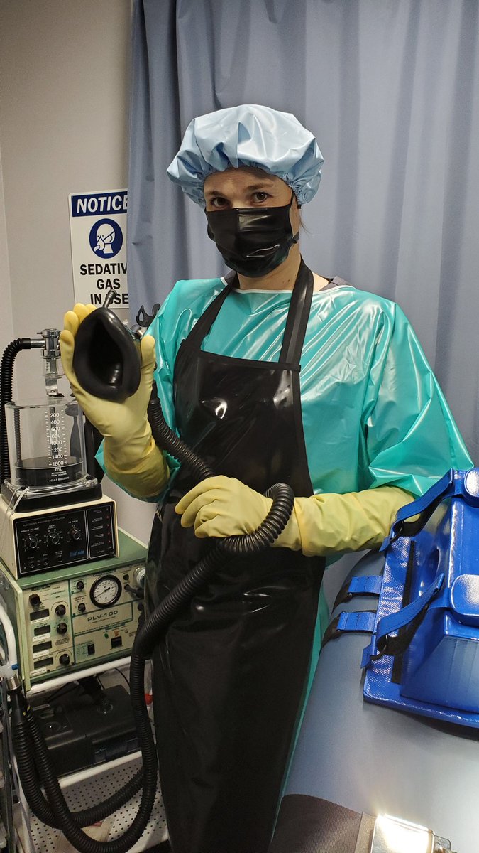 FoxxPalomar's tweet photo. Your anesthesiologist is waiting for you. You won't feel a thing.

Big shoutout to @MakeitKinkyUS for the cap and gown and @sleepystephbot  for the inspiration! https://t.co/sdqDV1DGI4