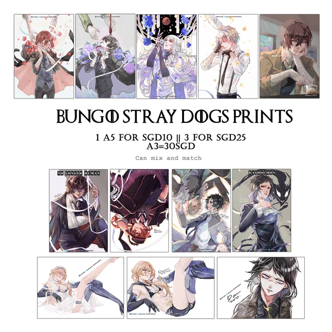 AFASG catalogue part 7Looks like this fandom is here to stay rent free in my head too *looks at the increasing fanarts#AFASG2022 #AFASG #Bungoustraydogs #bungostraydogs #bsd 