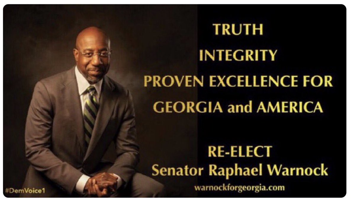 joncoopertweets's tweet photo. Please vote for Raphael Warnock on December 6th. https://t.co/2qCVFBsNwL