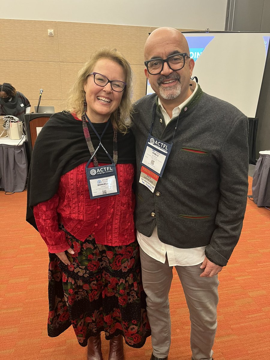 manuelawag's tweet photo. #actfl2022 Catching up with people I admire @pablomuirhead https://t.co/w6EIZeTi6H