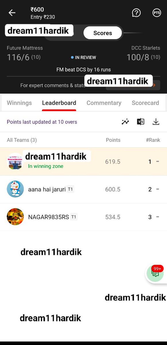 kingkohlibig18's tweet photo. Back to back all matches jackpot cleansweep ❤️😍🔥

Channel link 👉🏻
https://t.co/yCF5qRI7um

#Dream11 #dream11 #dream11team #WorldCup2022 #Cricket #football #ViratKohli𓃵 #telegramchannel #prokabaddi #basketball #ChampionsLeague #smallleague #PremierLeague #BBL12 #FIFAWorldCup https://t.co/qPvcWSzct3